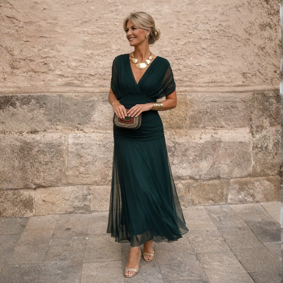 Carlota Vestido Maxi de Hombros Descubiertos