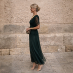 Carlota Vestido Maxi de Hombros Descubiertos