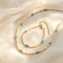 Collar y Pulsera | Piedra Natural