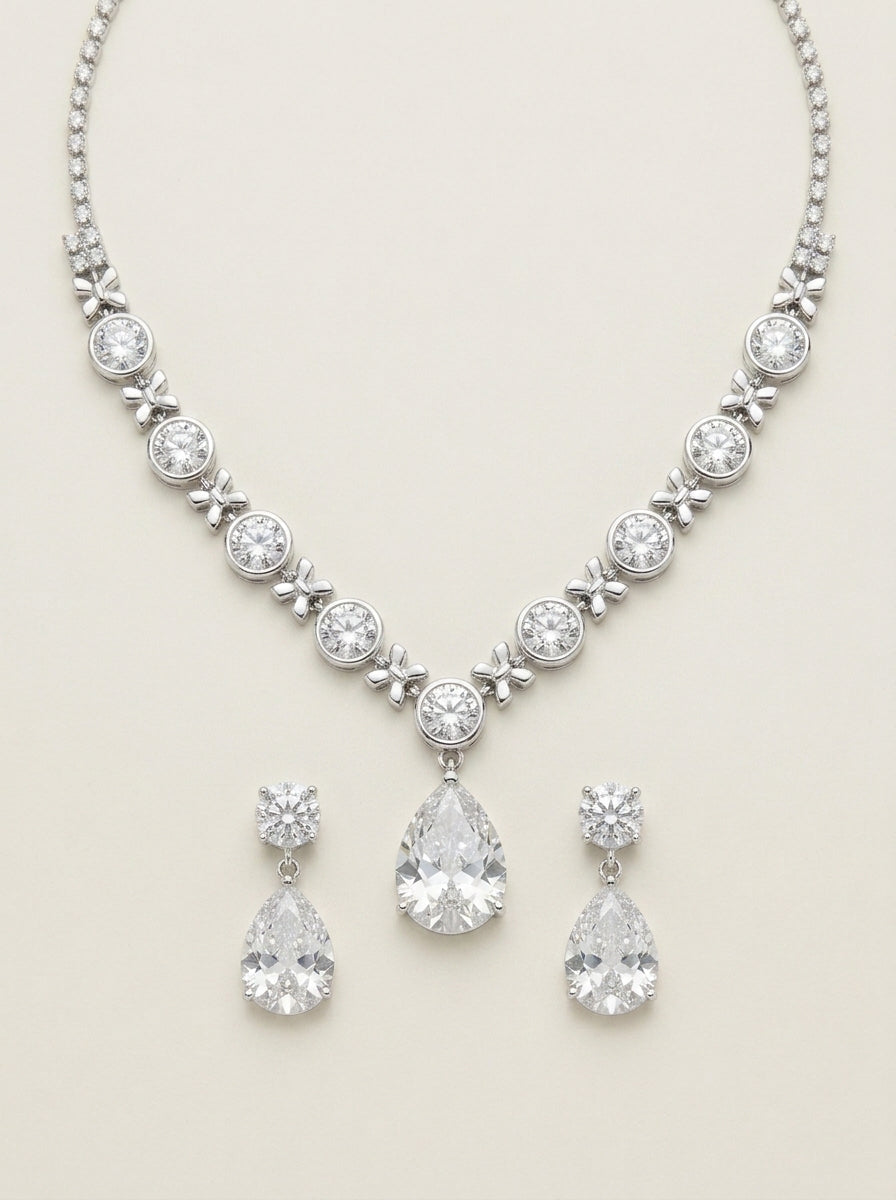 Véra - Elegante Set de Joyas de Cristal