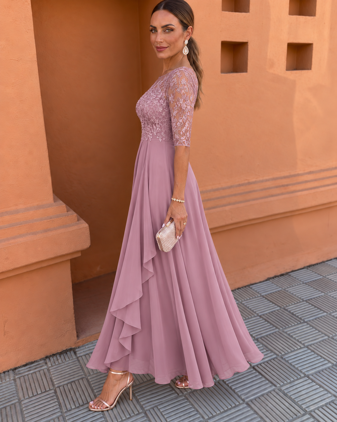 Candela Vestido Midi de Encaje