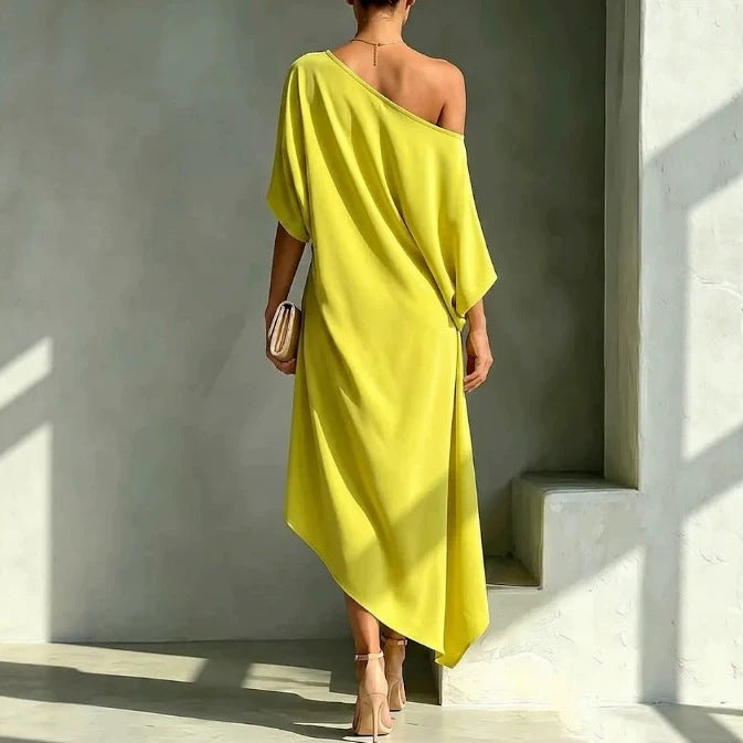Luz Vestido elegante asimétrico