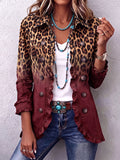 Natalia | Blazer con Volantes Ombré Leopardo