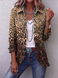 Noemi | Chaqueta con Volantes y Estampado de Leopardo