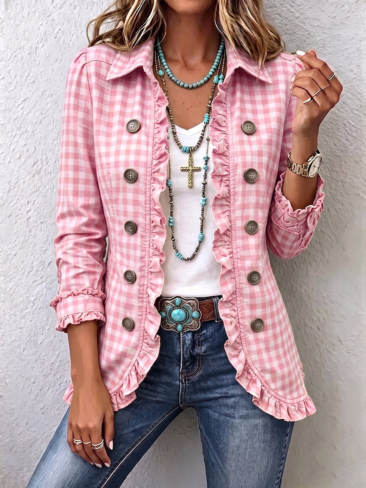 Carla | Chaqueta Blazer de Rayas
