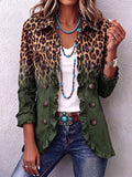 Rosanna | Blazer con Volantes Leopardo Ombré