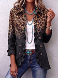 Sabina | Blazer con Volantes Ombré Leopardo