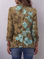Sandra | Chaqueta Vintage Floral Boho con Volantes